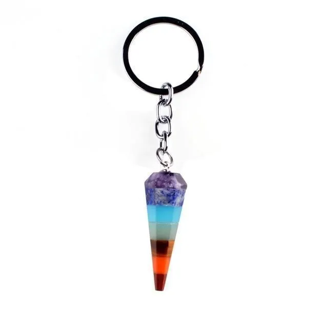 Natural Stone 7 Chakra Chainlet Gemstones Crystal Lucky Chainlet