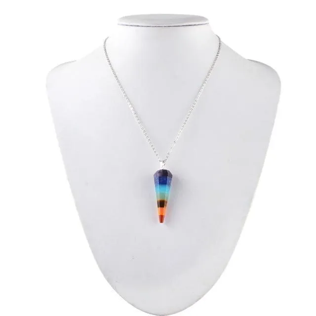 Natural Stone 7 Chakra Chainlet Gemstones Crystal Lucky Chainlet