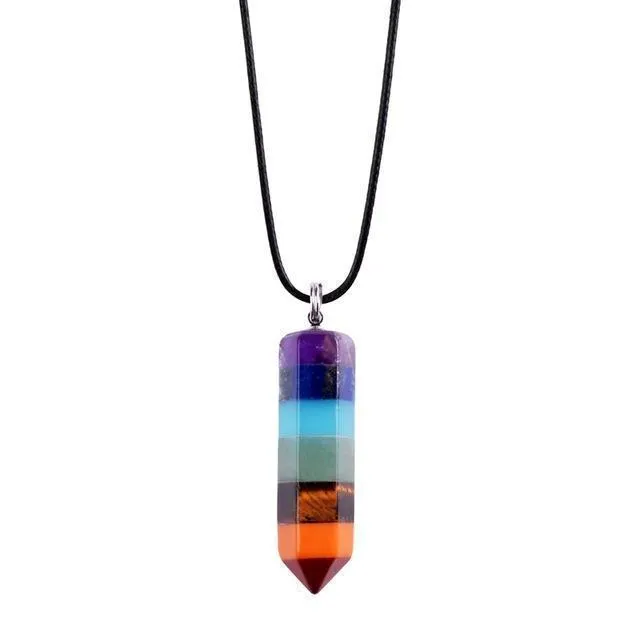 Natural Stone 7 Chakra Chainlet Gemstones Crystal Lucky Chainlet