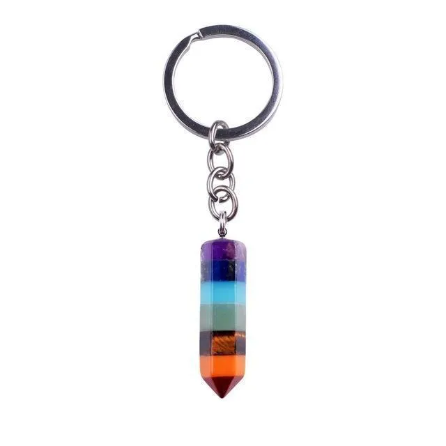 Natural Stone 7 Chakra Chainlet Gemstones Crystal Lucky Chainlet