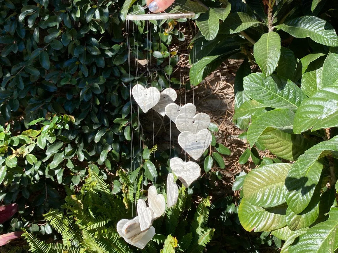 Onyx Heart Wind Chime