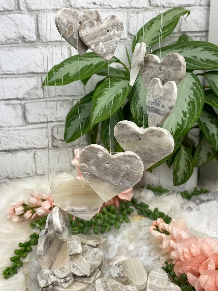 Onyx Heart Wind Chime