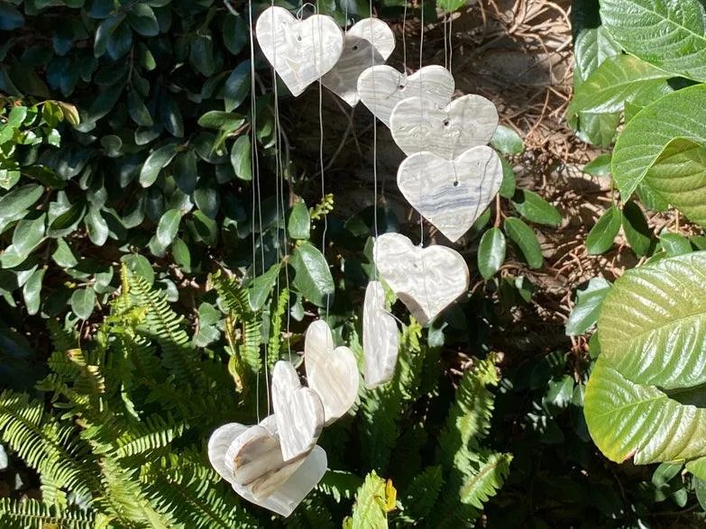 Onyx Heart Wind Chime