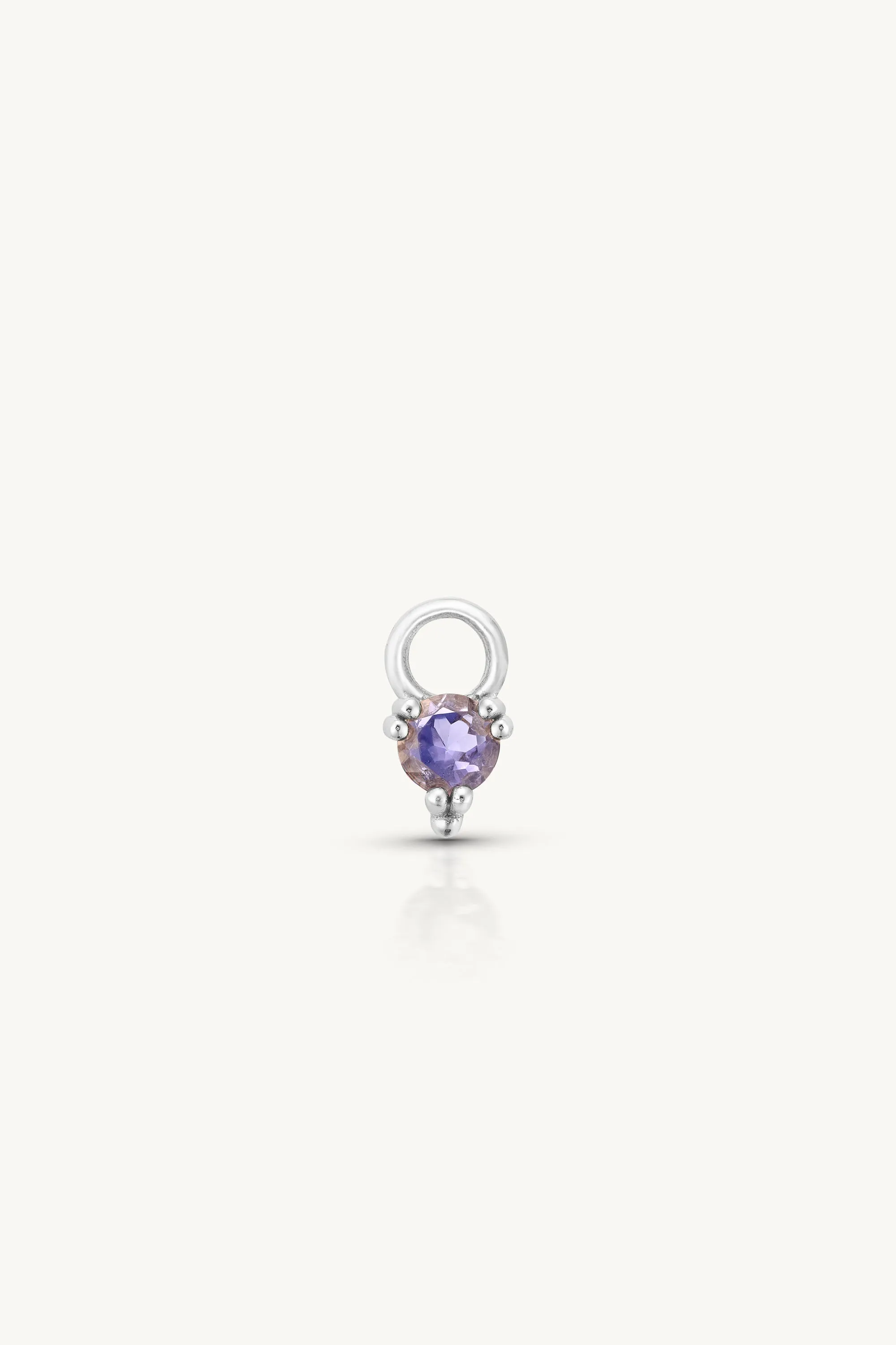 Orb Iolite Silver Charm