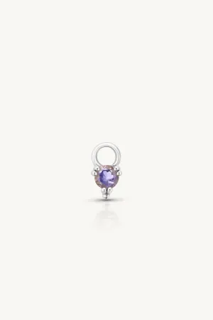 Orb Iolite Silver Charm