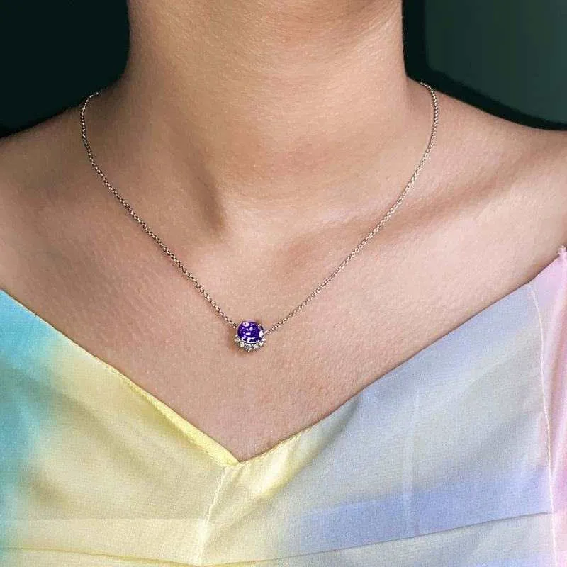 Oval Amethyst Queen's Necklace