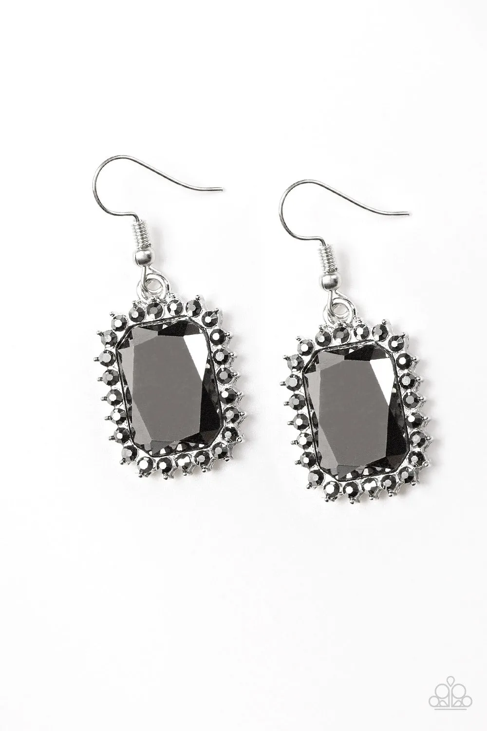 Paparazzi Downtown Dapper Earrings Silver