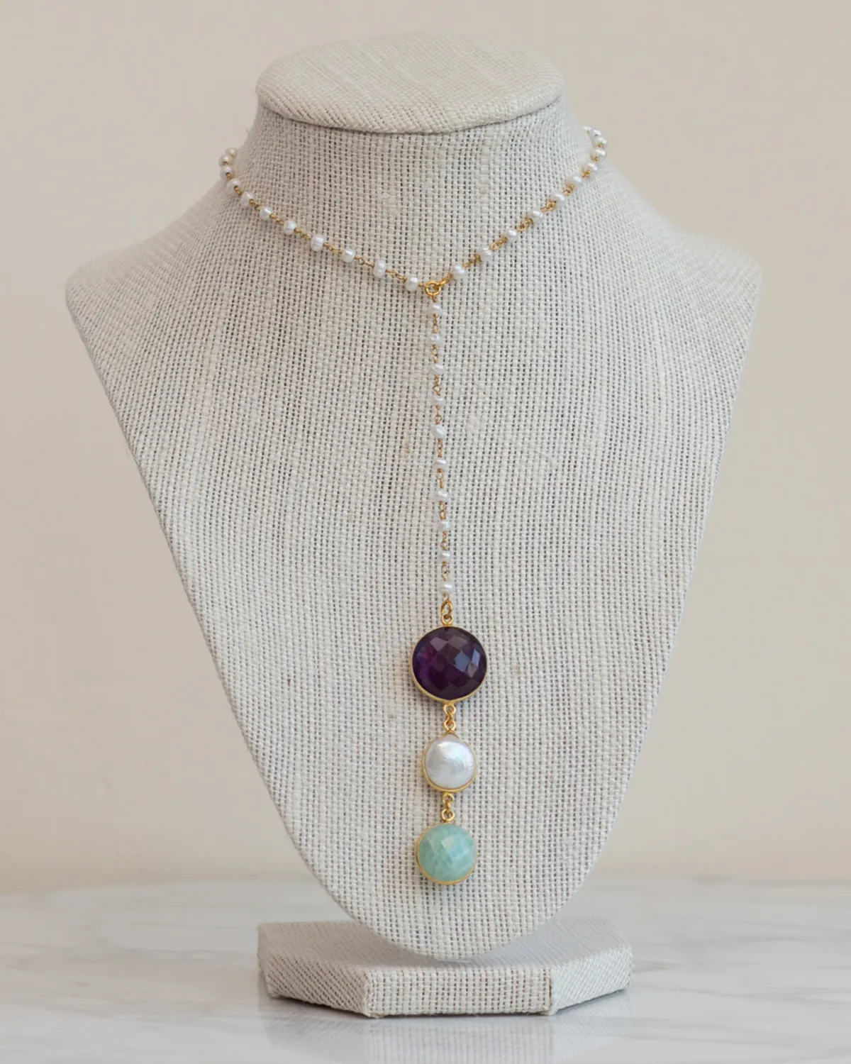 Pearl Lotus Necklace