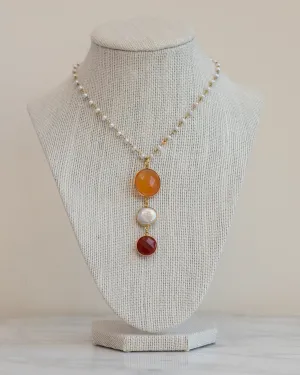Pearl Lotus Necklace