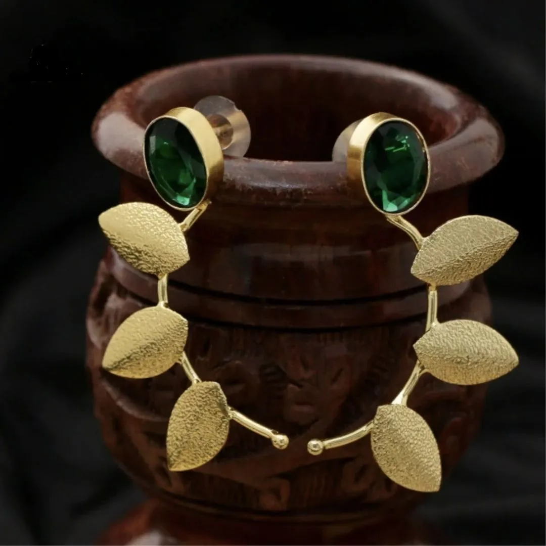 Petal Emerald Earrings