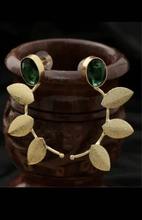 Petal Emerald Earrings