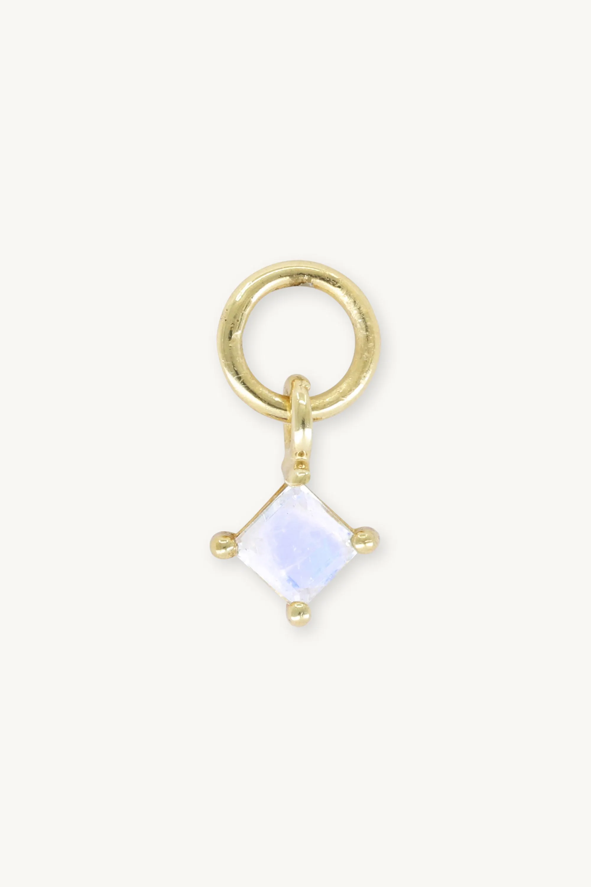 Petite Moonstone Gold Charm