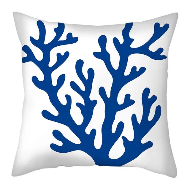 Pillow case: Navy Blue Marine Life