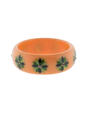 Pink Green And Blue Bakelite Bangle