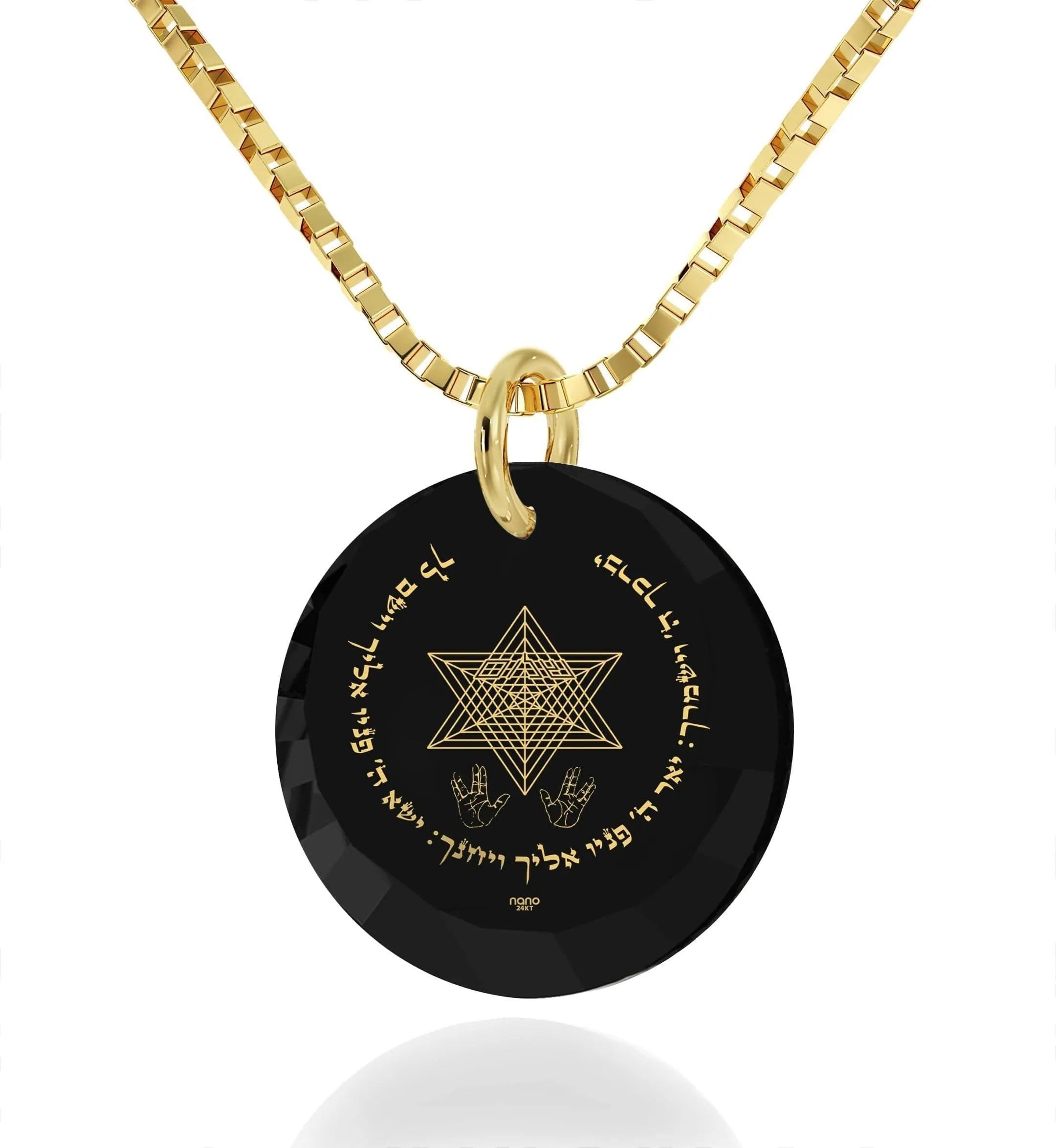 "Priestly Blessing", Gold Filled Necklace, Zirconia