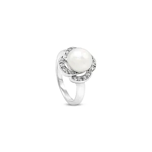 Radiant Blossom Pearl Ring