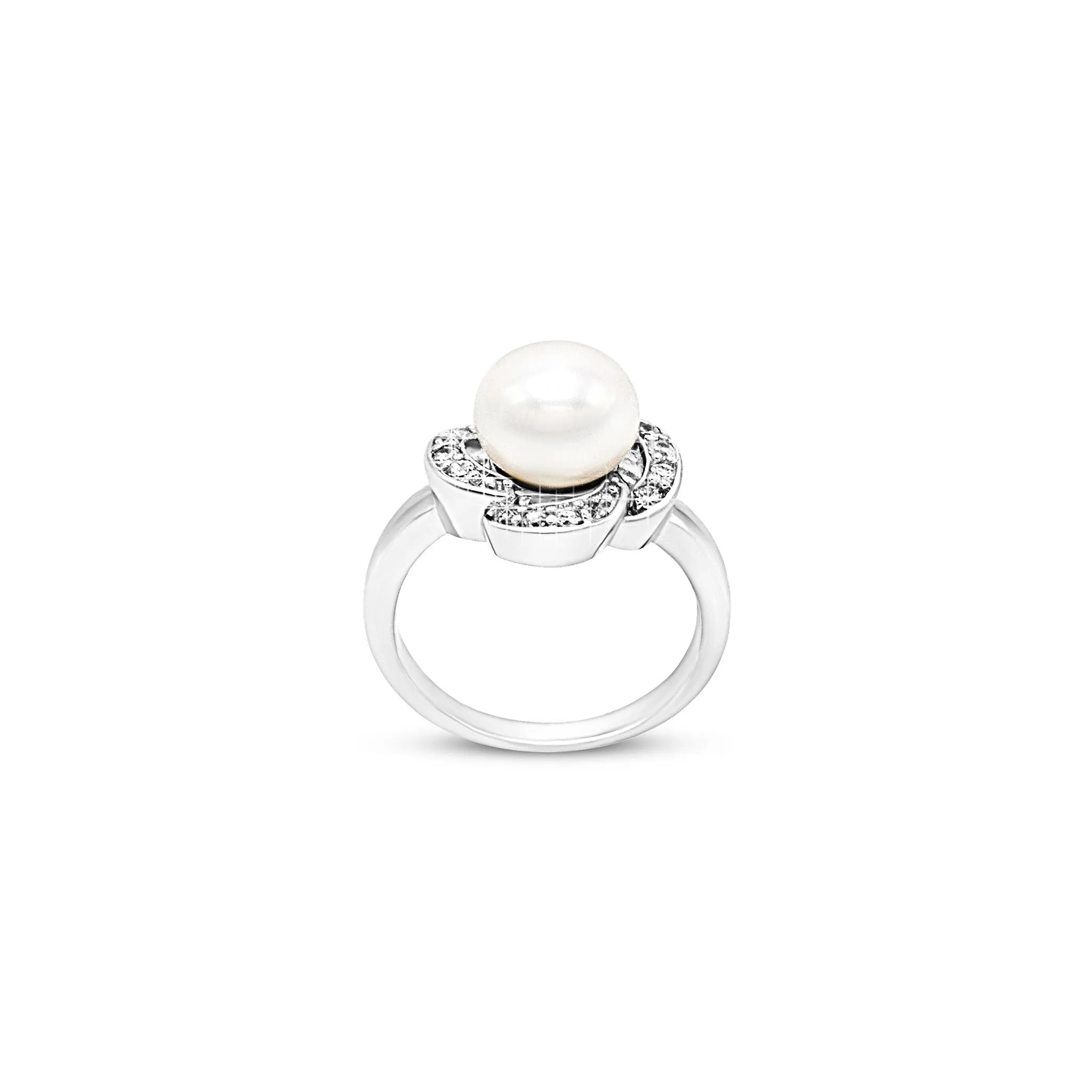 Radiant Blossom Pearl Ring