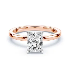 Radiant Cut Pave Prongs Solitaire