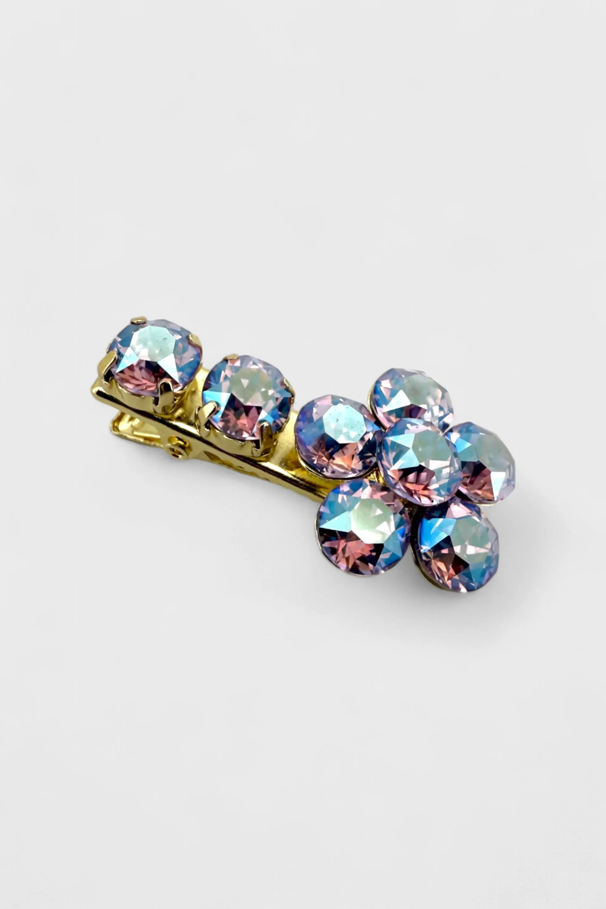 Radiant Flower Mini Hairclip Alexandrite