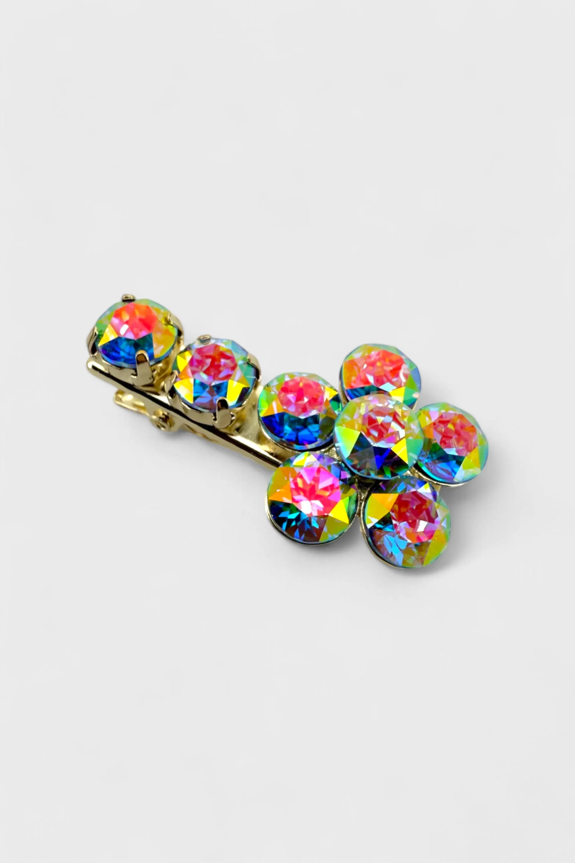 Radiant Flower Mini Hairclip Alexandrite