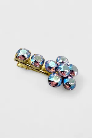 Radiant Flower Mini Hairclip Alexandrite