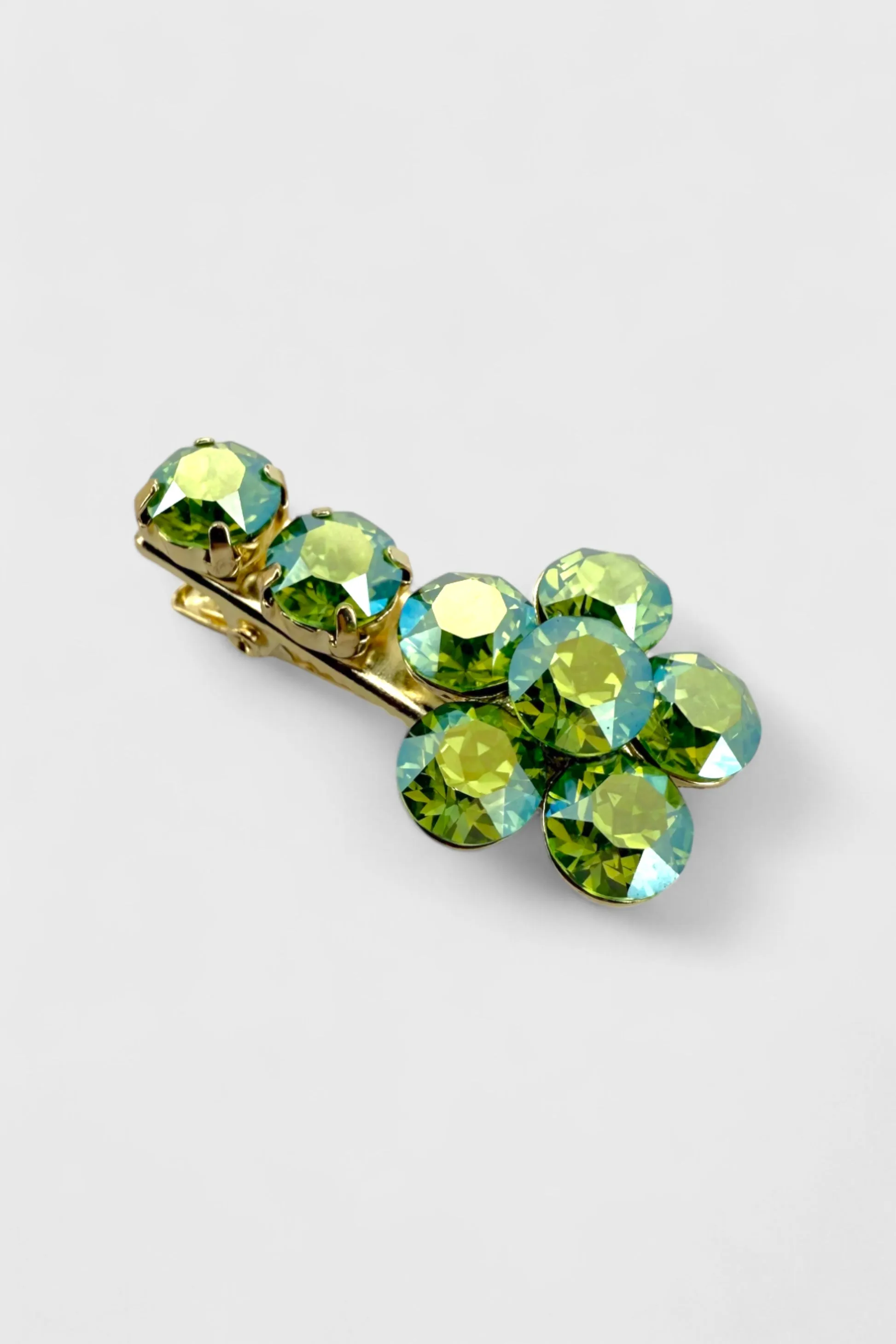 Radiant Flower Mini Hairclip Alexandrite