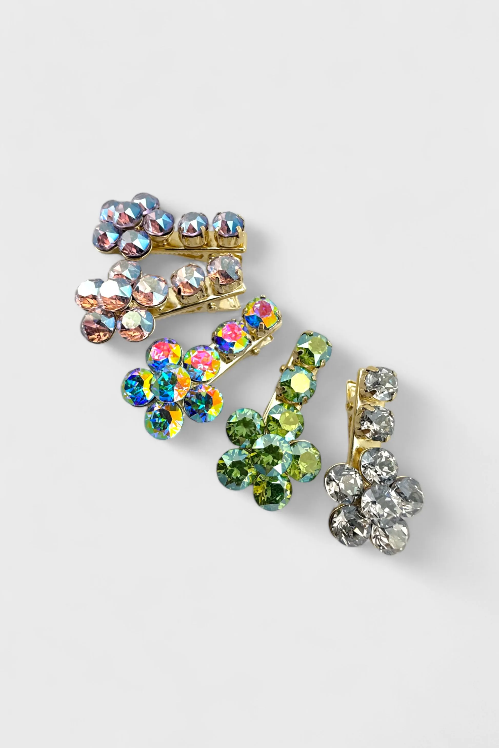 Radiant Flower Mini Hairclip Alexandrite