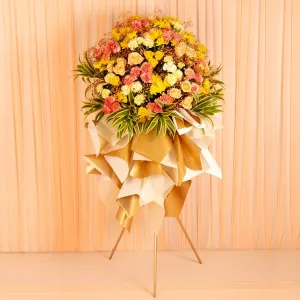 Radiant Peach and Gold