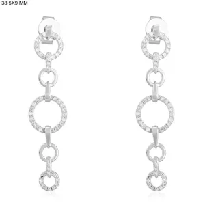 Radiant Whispers Diamond Drop Earrings