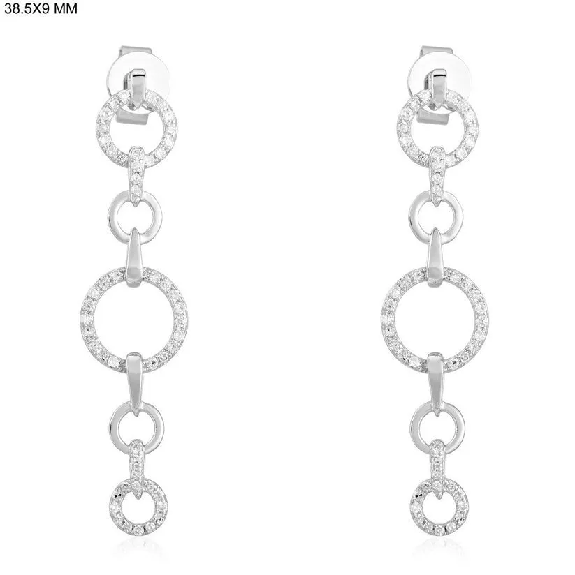 Radiant Whispers Diamond Drop Earrings
