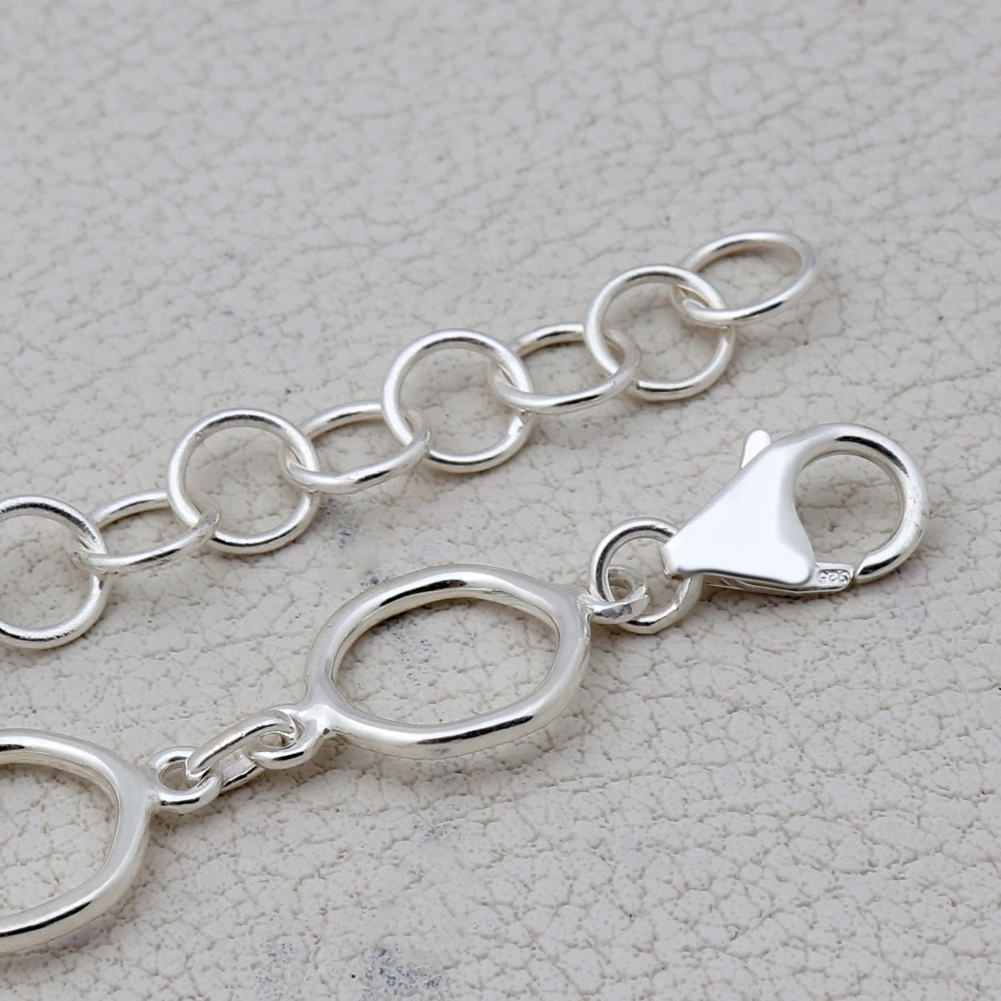 Rainbow Moonstone & Tanzanite Silver Necklace