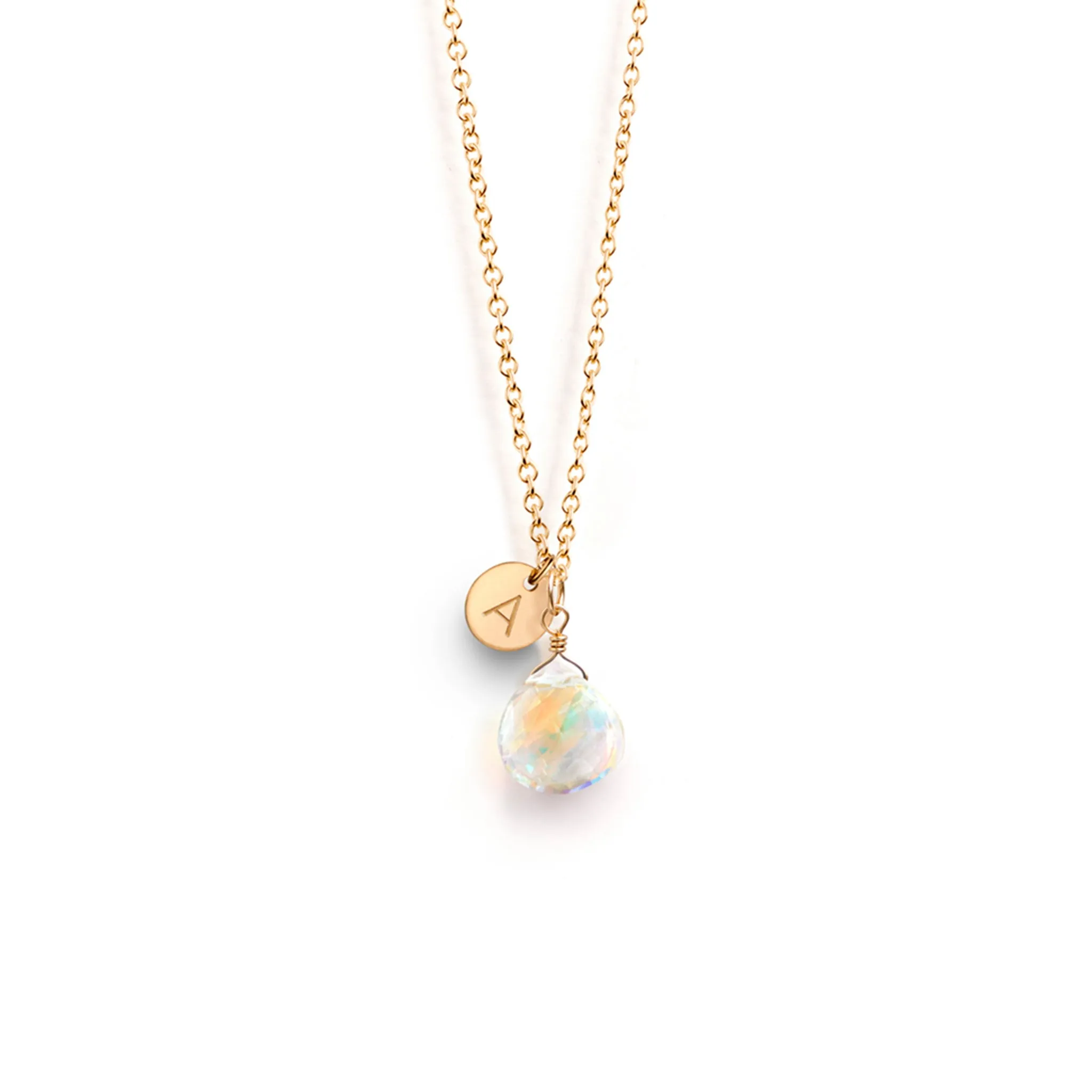 Rainbow Quartz Pendant Necklace