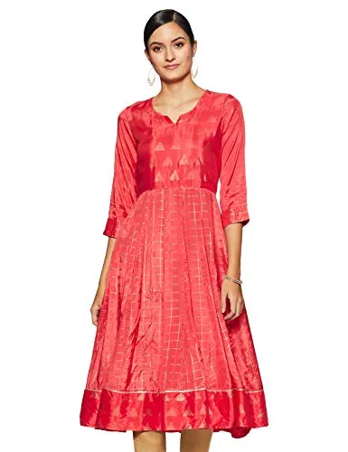 Rangriti Women's Ethnic Coral Kurta (Size_4XL)