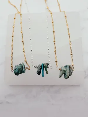 Raw Turquoise Choker