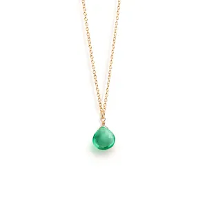 Seafoam Green Quartz Pendant Necklace