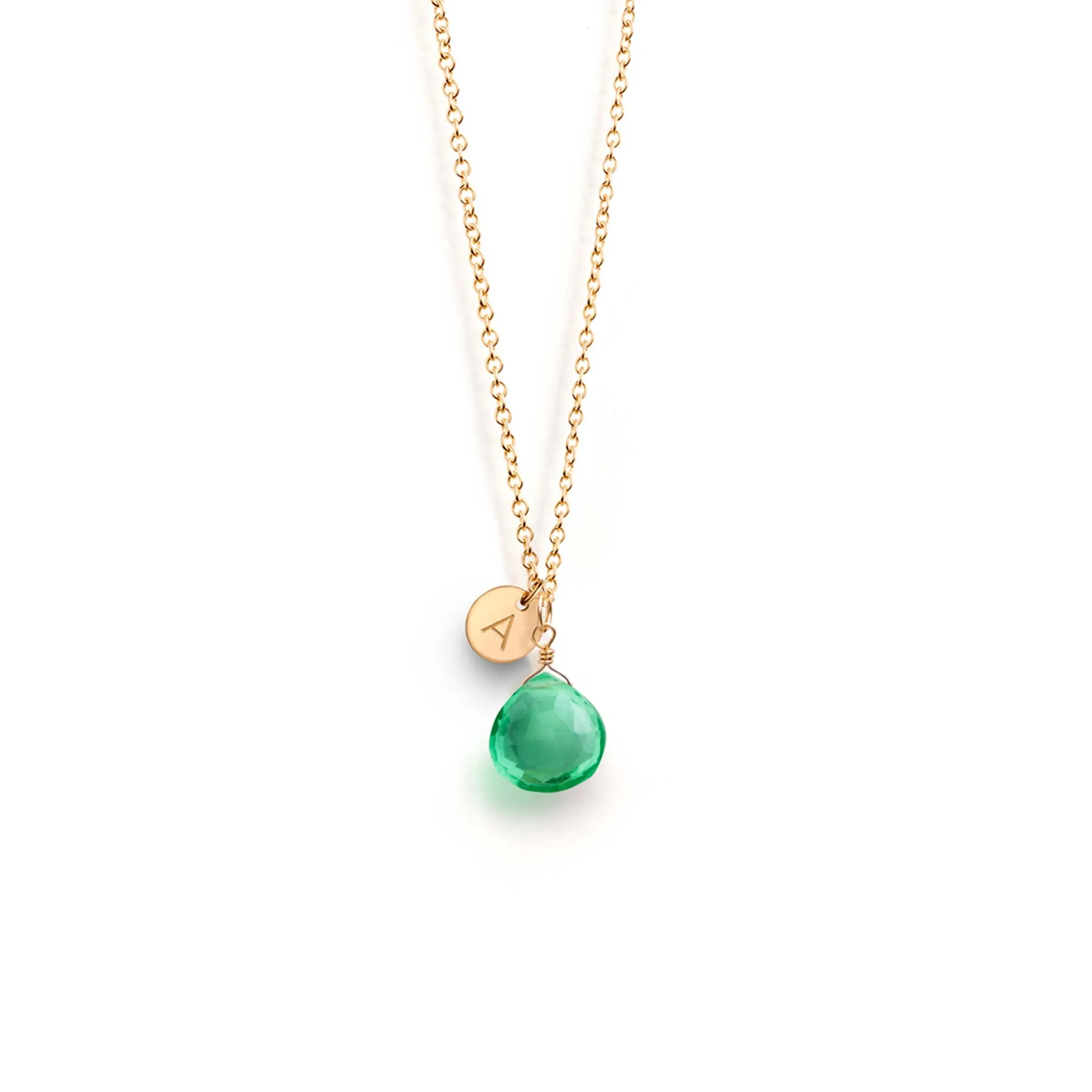 Seafoam Green Quartz Pendant Necklace