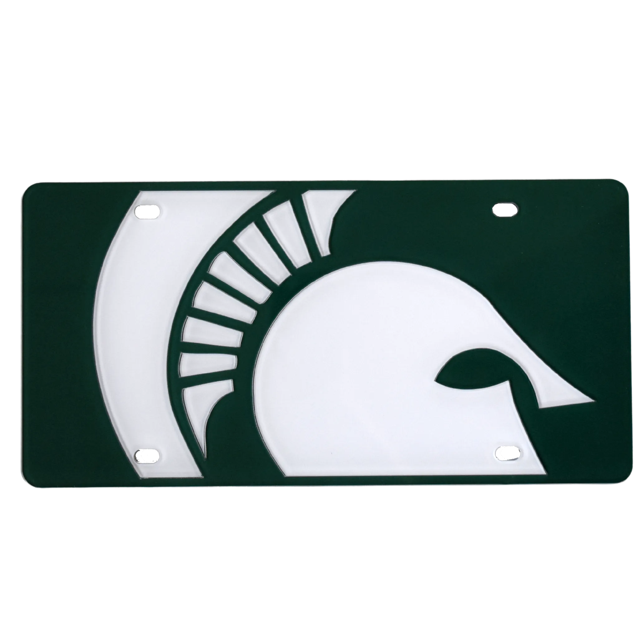 Spartan Helmet Mega Logo License Plate