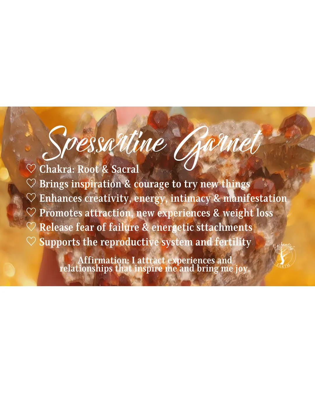 Spessartine Garnet Bracelet (AAA Grade) for Creativity, Intimacy and Manifestation