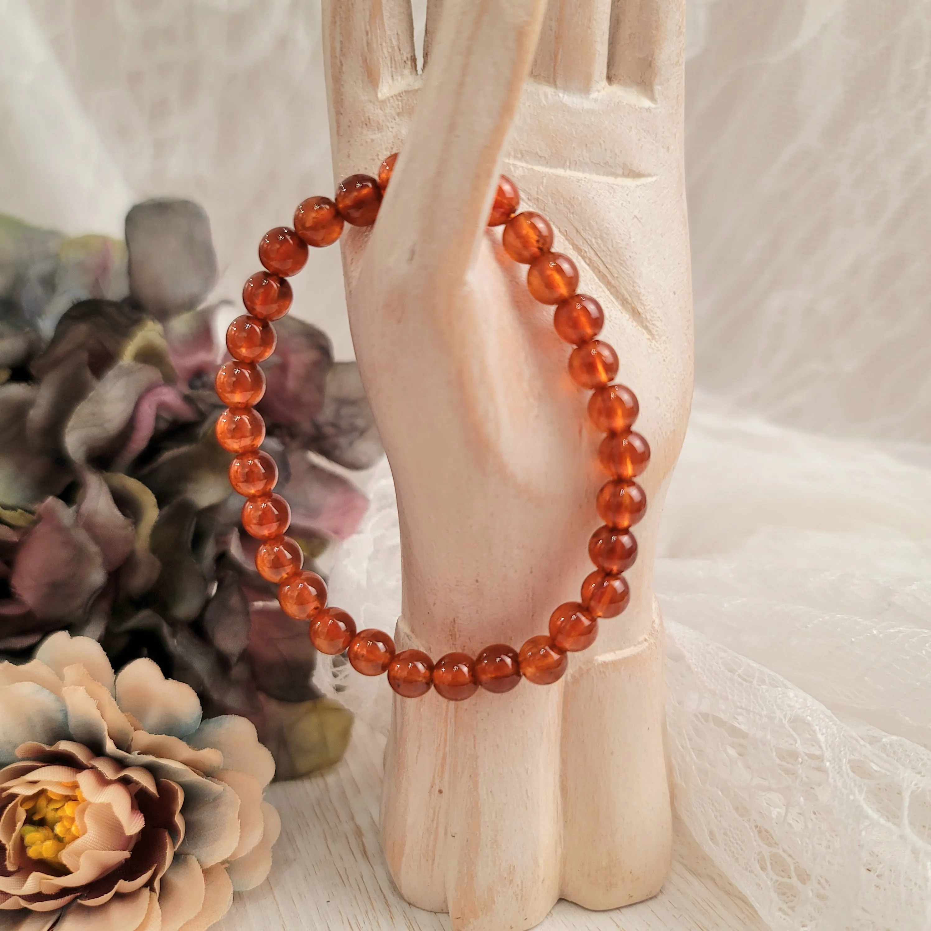 Spessartine Garnet Bracelet (AAA Grade) for Creativity, Intimacy and Manifestation