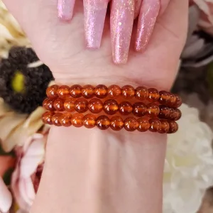 Spessartine Garnet Bracelet (AAA Grade) for Creativity, Intimacy and Manifestation