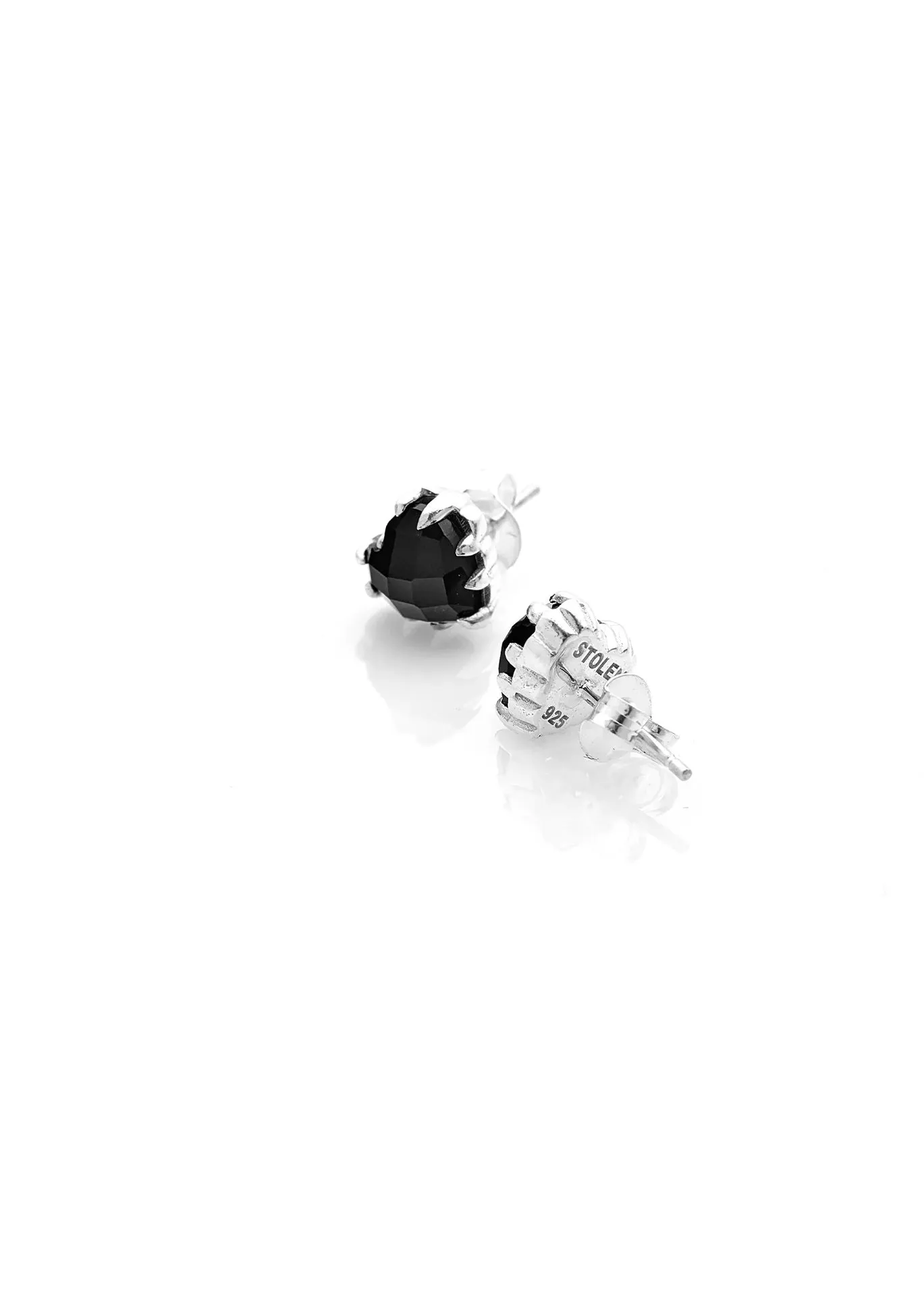 STOLEN GIRFRIENDS CLUB LOVE CLAW ONYX EARRINGS JWL191830