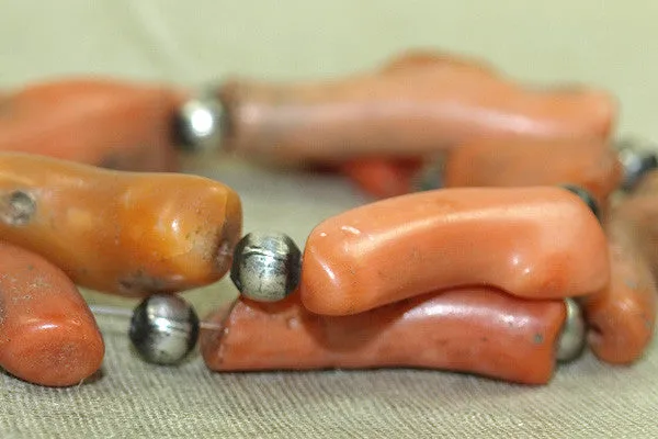 Strand of cool Moroccan Branch Coral Beads