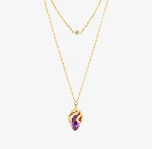THIALH - DATURA • ASTRA - Amethyst and 18K Yellow Gold Necklace