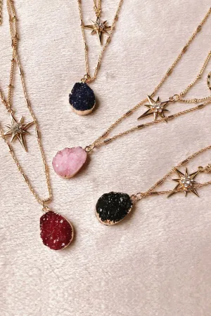 Three Layer Quartz Necklace