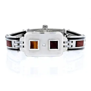 Tiger's Eye & Garnet Bracelet