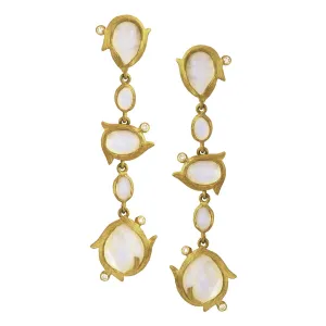 Vine Triple Drop Earrings by Laurie Kaiser