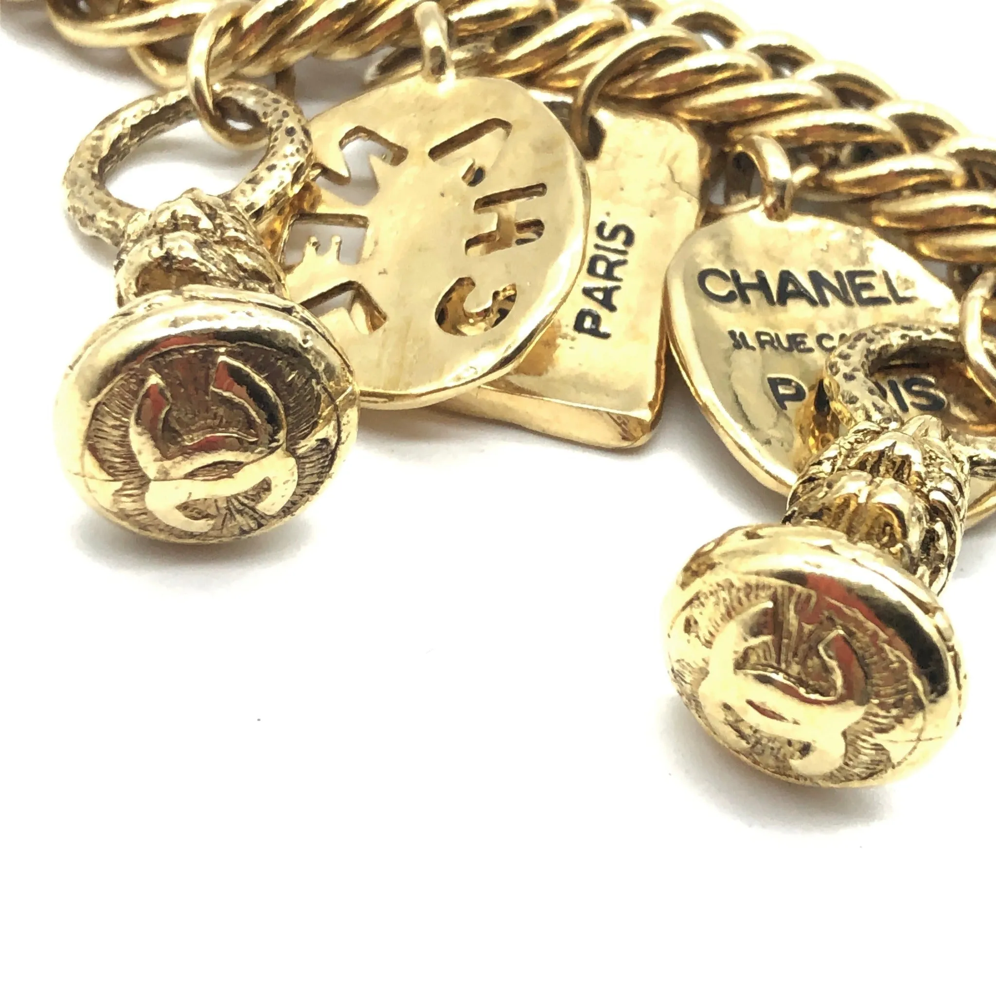 Vintage Chanel Charm Bracelet with Seal Charms