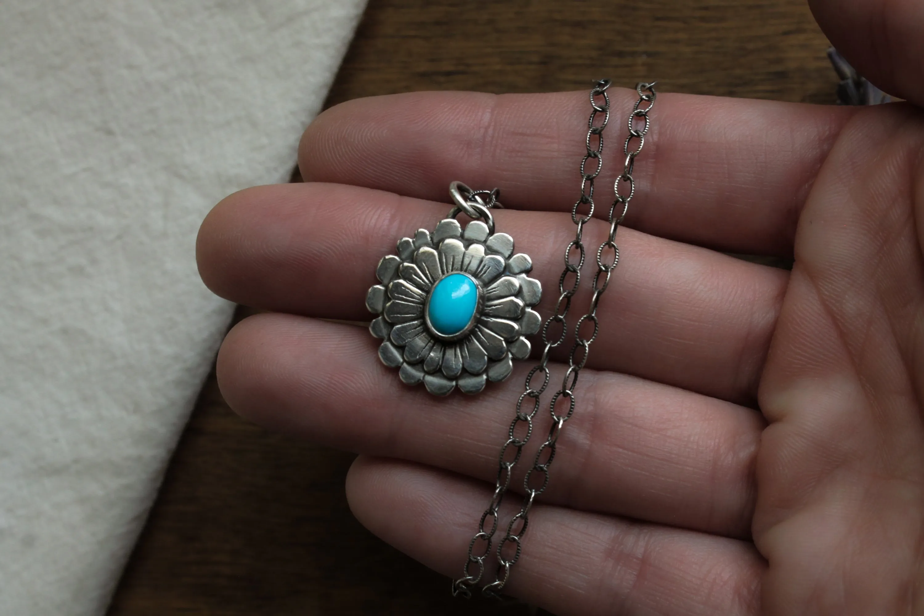 Zinnia Necklace | Lone Mountain Turquoise