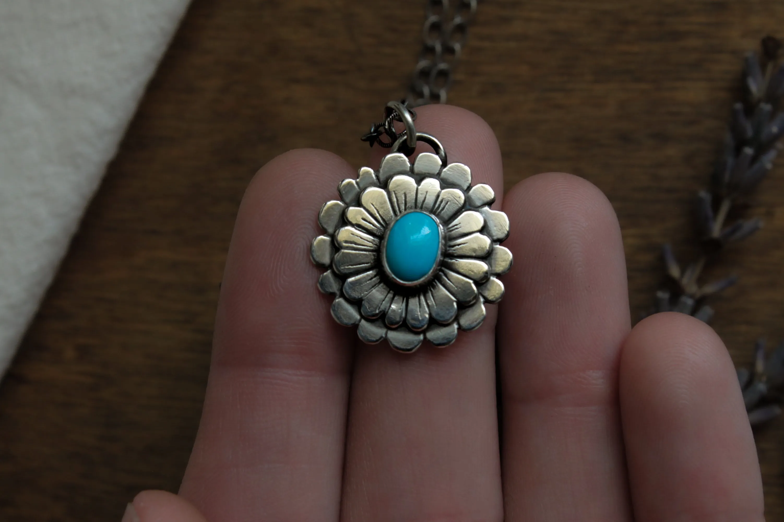 Zinnia Necklace | Lone Mountain Turquoise