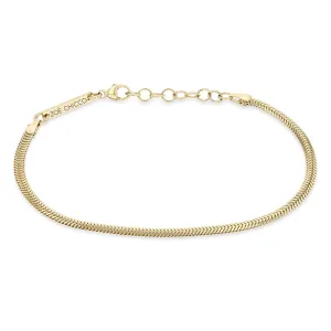 Zoë Chicco 14K Yellow Gold Oval Snake Chain Bracelet